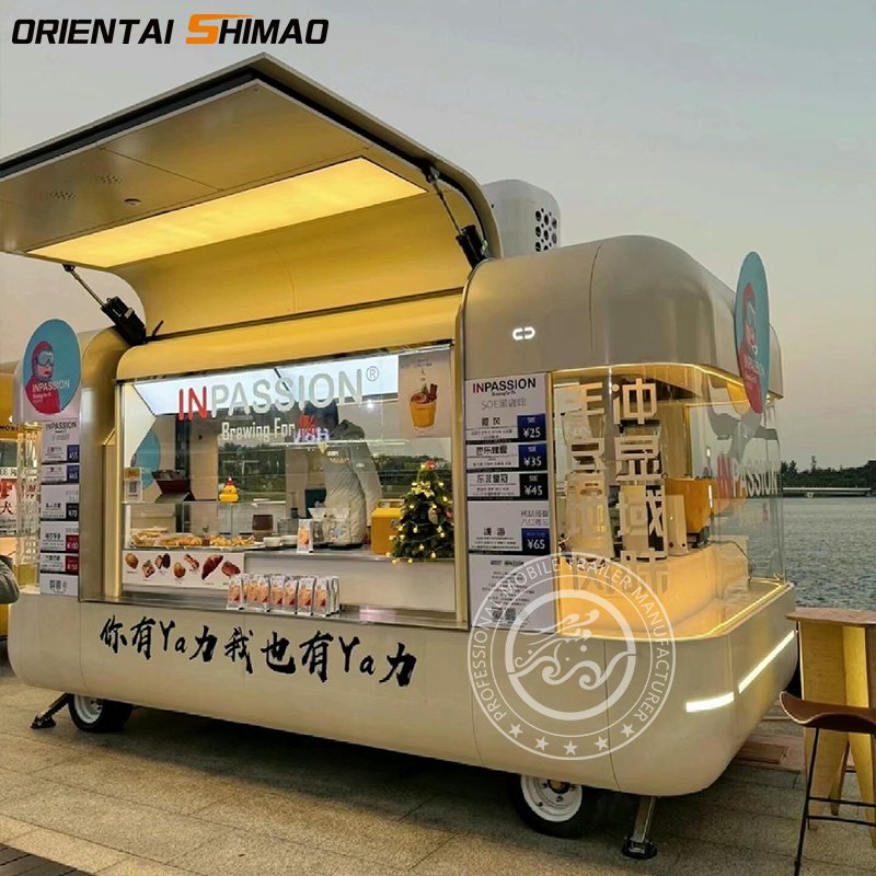 Fast Food Vending Cart Airstream Food Trailer Outdoor Mobile Food car Mobile Coffee Truck with DOT CE