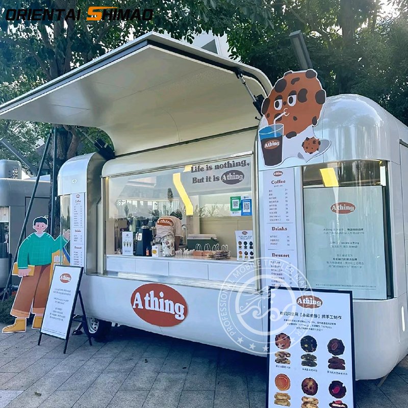 Fast Food Vending Cart Airstream Food Trailer Outdoor Mobile Food car Mobile Coffee Truck with DOT CE