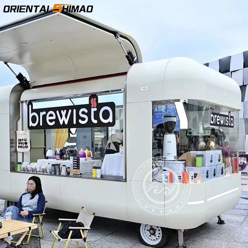 Fast Food Vending Cart Airstream Food Trailer Outdoor Mobile Food car Mobile Coffee Truck with DOT CE
