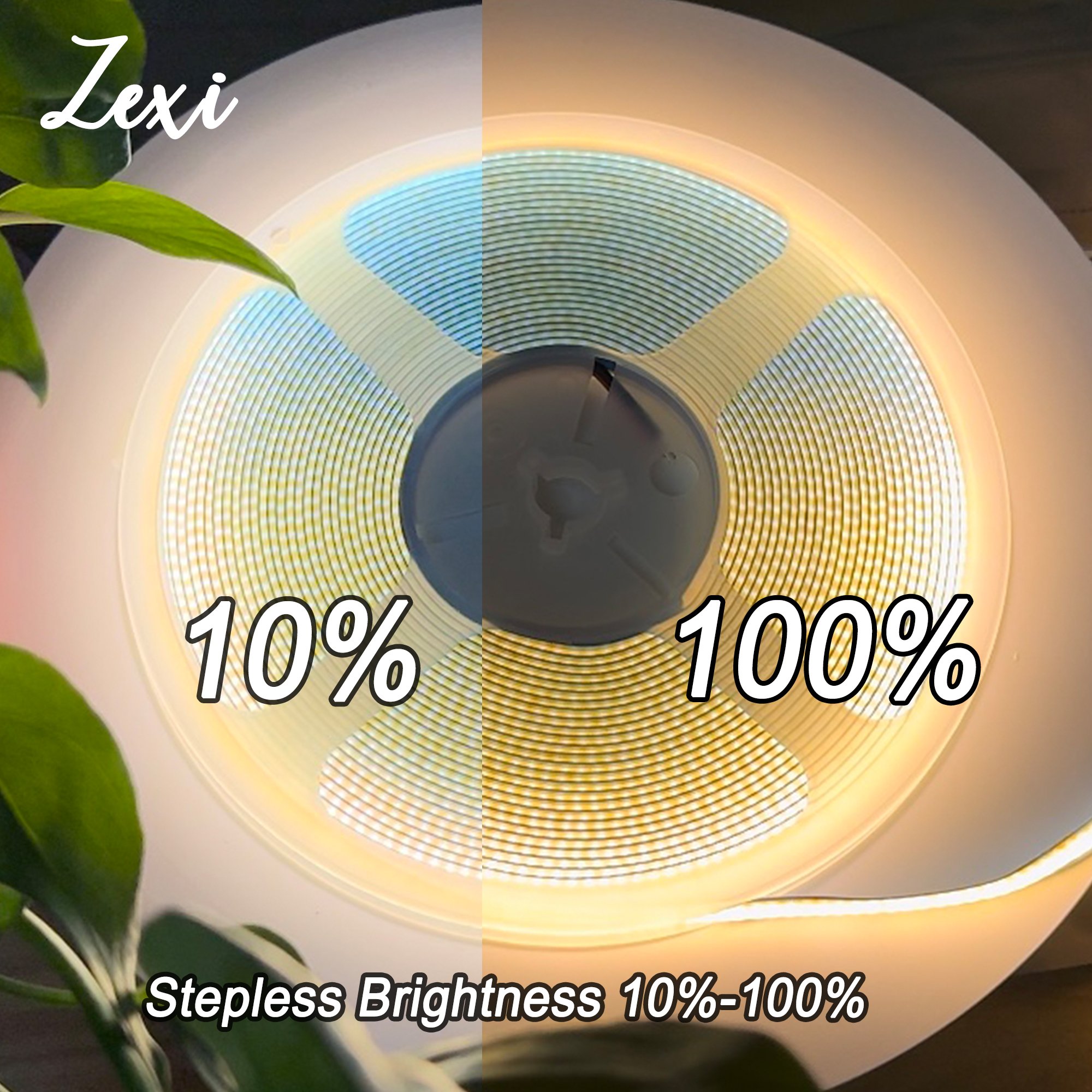 High Brighter COB LED Strip 320LEDs CE RoHS 12V 3000K 4500K 6000K White COB LED Strip for Mirror Lighting