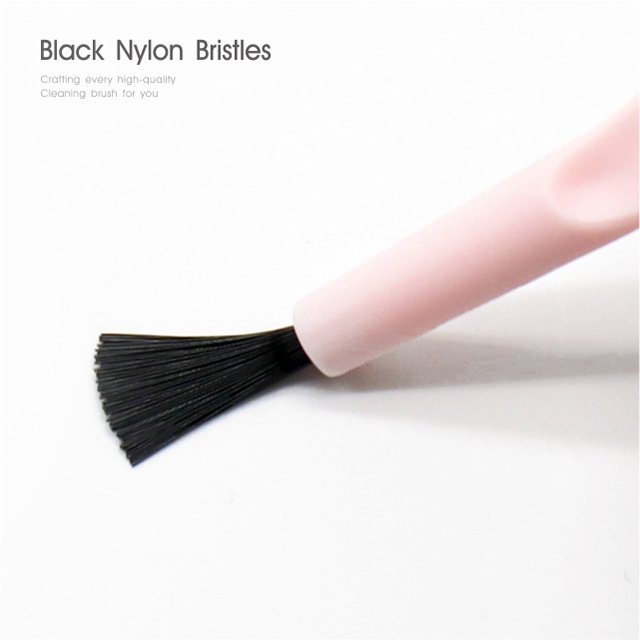 Innovative house pink mini cleaning phone keyboard gadget Nylon/PBT Bristles Novel Antiskid Hole Brush for the home 5-Colors