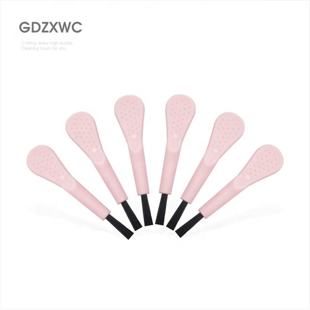 Innovative house pink mini cleaning phone keyboard gadget Nylon/PBT Bristles Novel Antiskid Hole Brush for the home 5-Colors