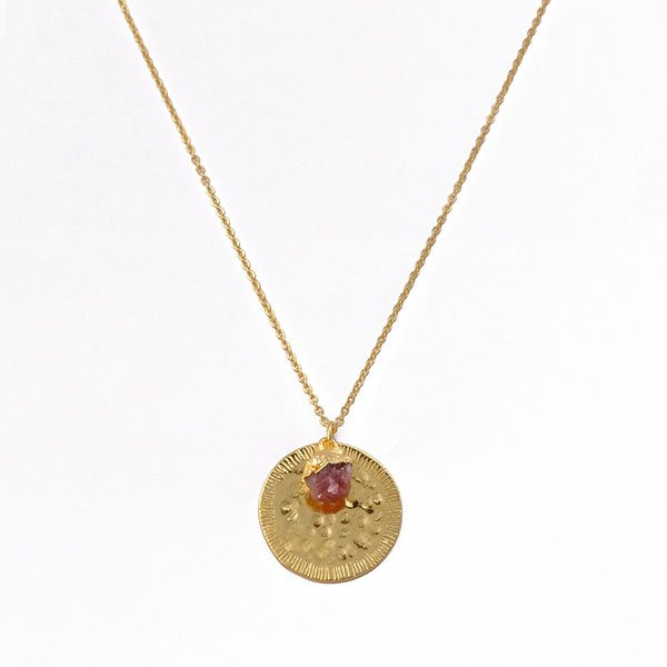 New products natural crystal quartz gemstone pendant necklace gold plated adjustable needle celestial cable chain necklaces