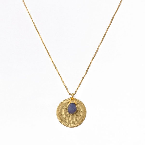 New products natural crystal quartz gemstone pendant necklace gold plated adjustable needle celestial cable chain necklaces
