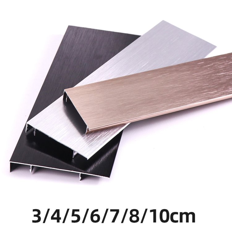 Foshan aluminum alloy skirting line manufacturer metal decorative line home decoration stainless steel skirting line project