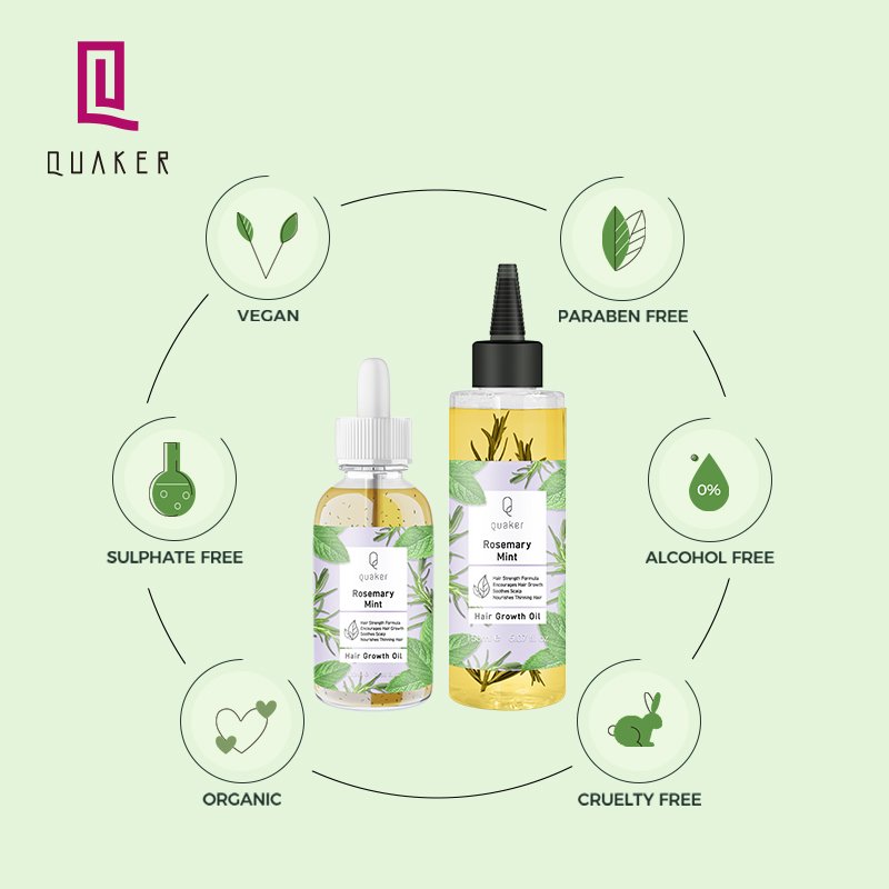 Qquaker Aceite Para El Crecimiento Del Cabello Hair Essential Oil Rosemary Oil Hair Growth Hair Growth Oil