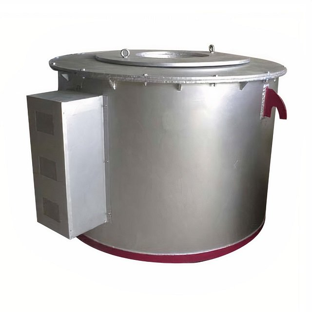 200 Kgs Capacity Electric Aluminum Holding Furnace Automatic Temperature Set Control Reasonably Priced for Metal Application