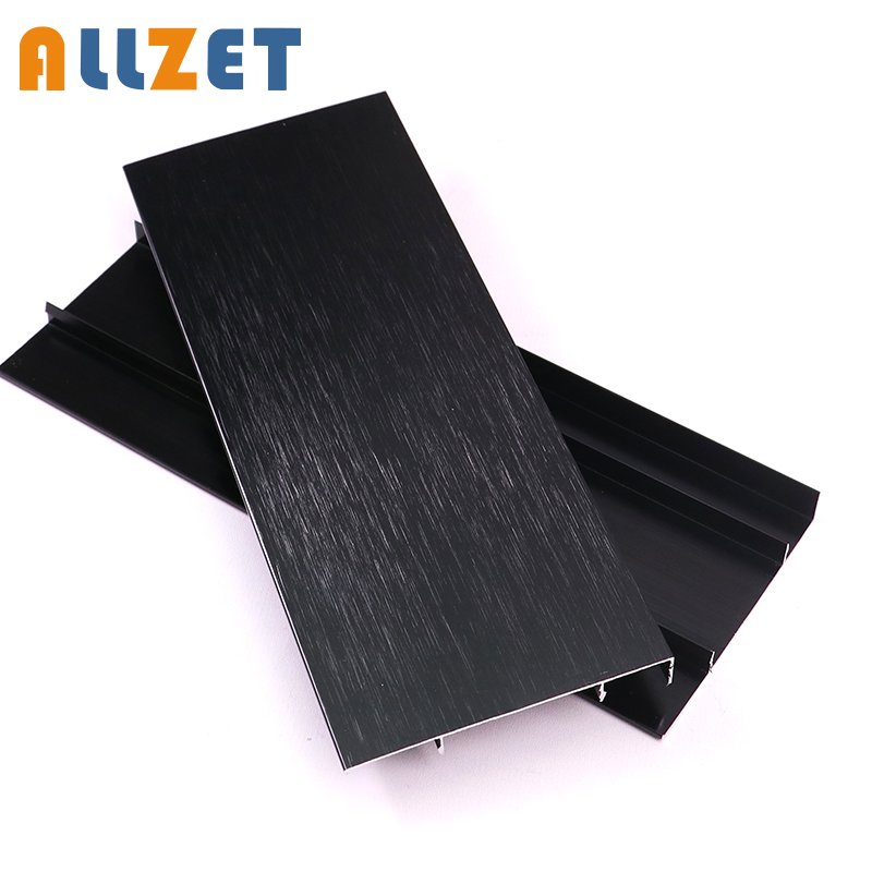 Metal skirting strip family floor decorates aluminum baseboard black wire drawing skirting boards for carpet plinth