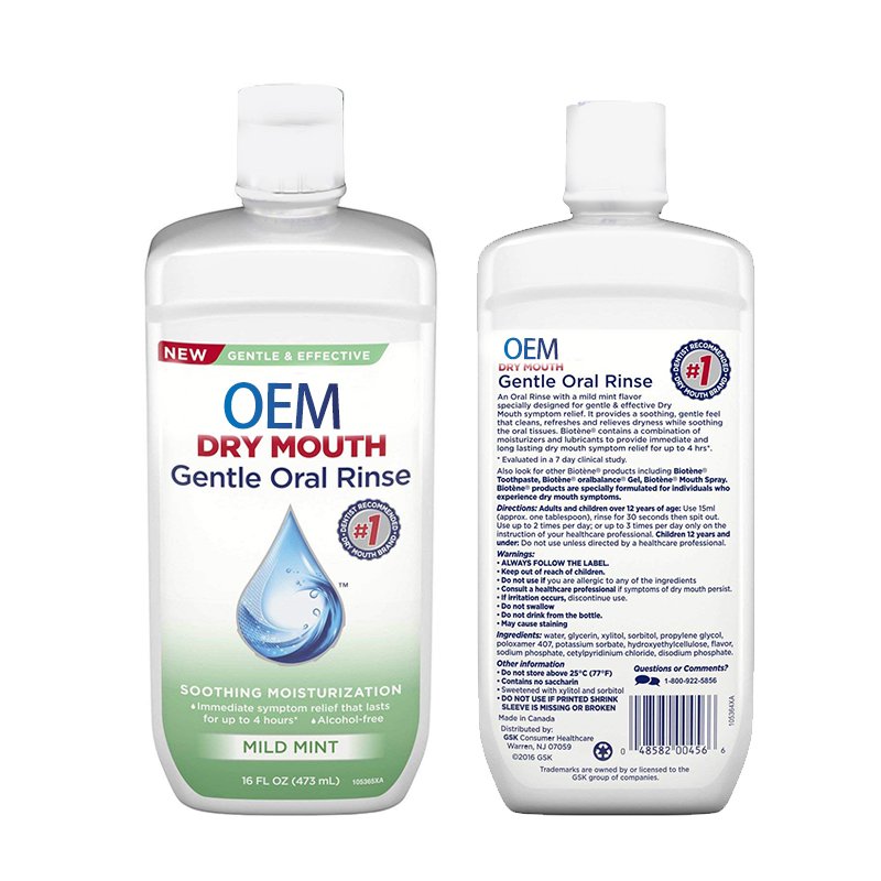 Oral care product Eliminar el mal olor oral organic Non-Alcohol mouthwash sachet mint Mouth Wash Liquid