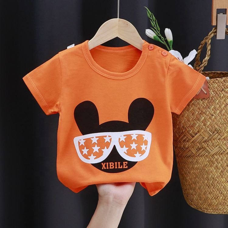 organic cotton baby tee custom white organic cotton kids tshirt plain Organic Cotton Boys T shirt organic children t shirts