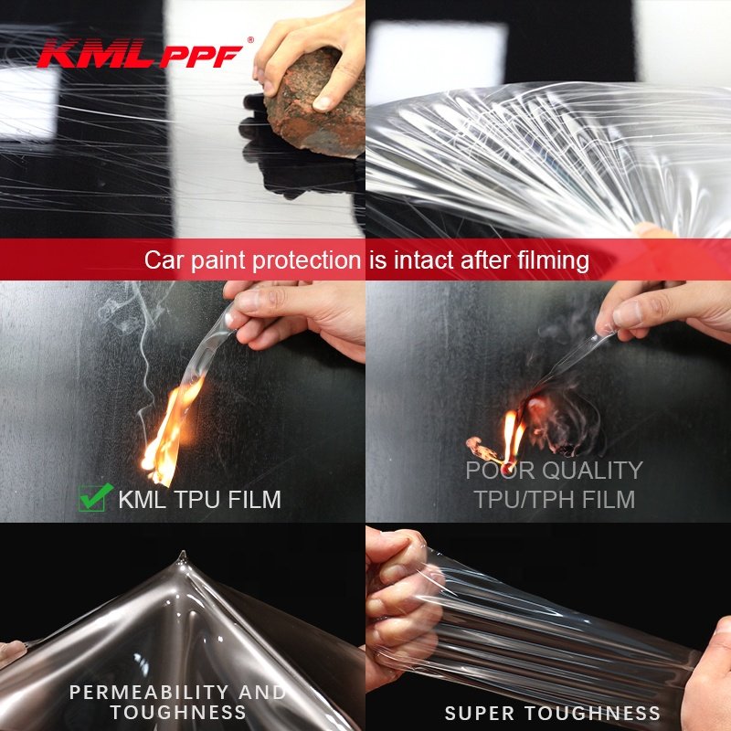 2024 New Product Glossy Black XP EL Anti Scratch TPU Paint Protective Film Glossy Black PPF Film for Cars