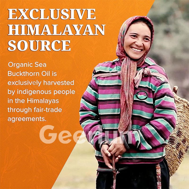 Hot Product Exclusive Himalayan Source Supplements 90-Day Supply Omega 7 Softgels Sea Buckthorn Oil Softgel Capsules