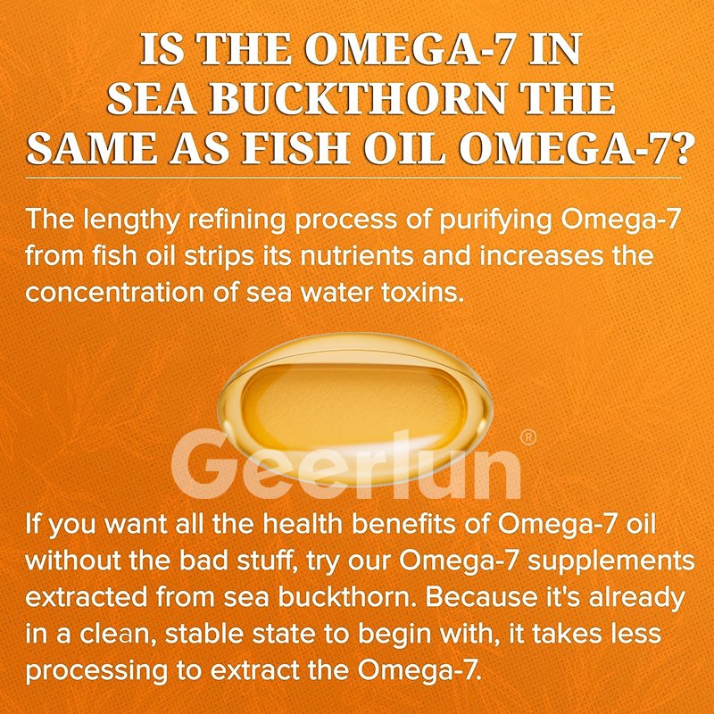 Hot Product Exclusive Himalayan Source Supplements 90-Day Supply Omega 7 Softgels Sea Buckthorn Oil Softgel Capsules