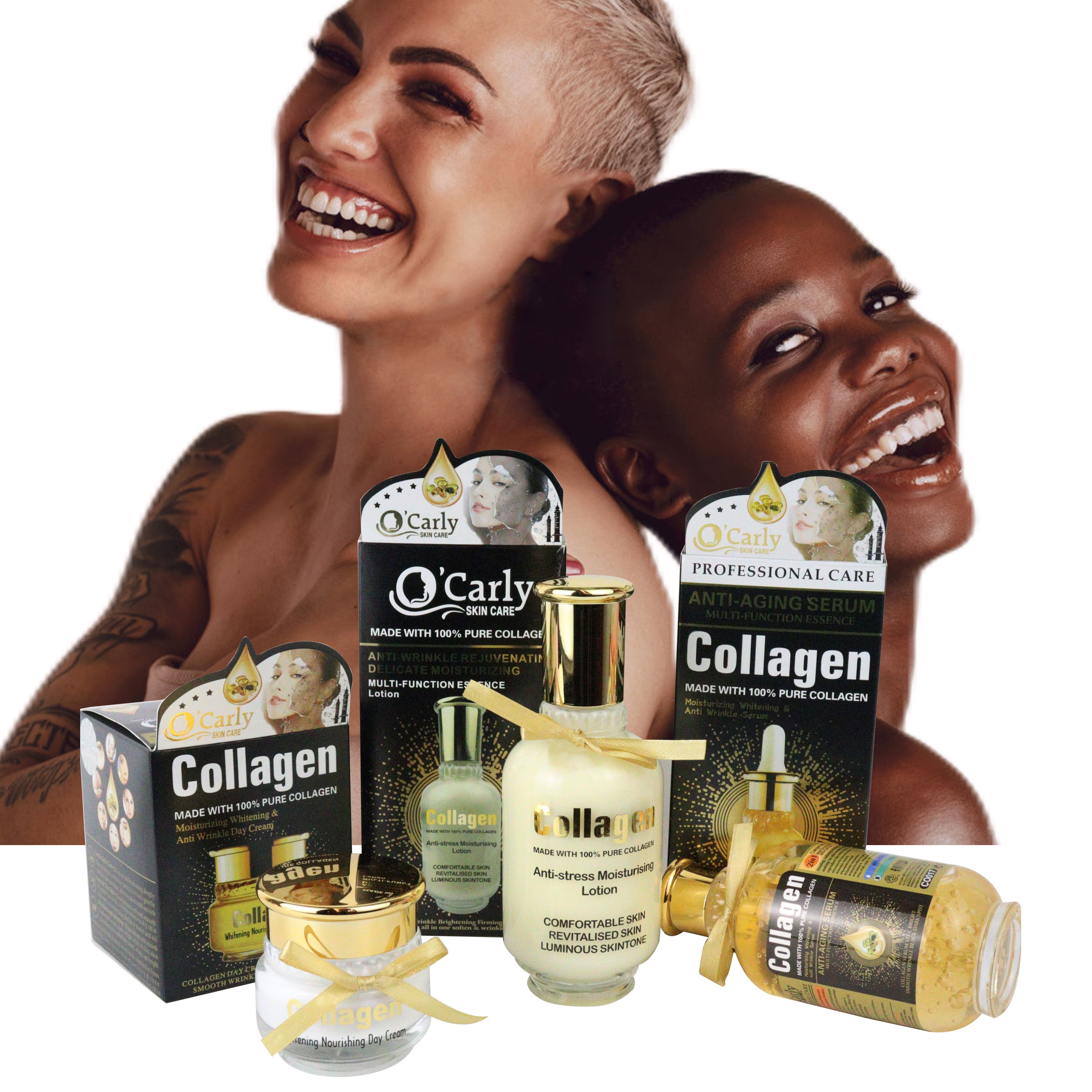 OEM Priavte Label Beauty Products De Soins De La Peau Kit With Collagen Luxury Whitening Anti Aging Skincare Set Women's sets