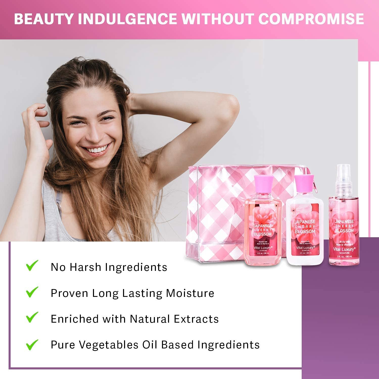 Body Care Travel Set Body Lotion Shower Gel And Fragrance Mist Personal Care Products