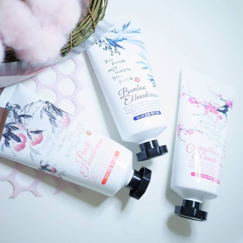 Best Selling Hands & Feet Care Products EL HANDCREAM - PEACH Nourish Your Hands and Nails Portable Cosmetics
