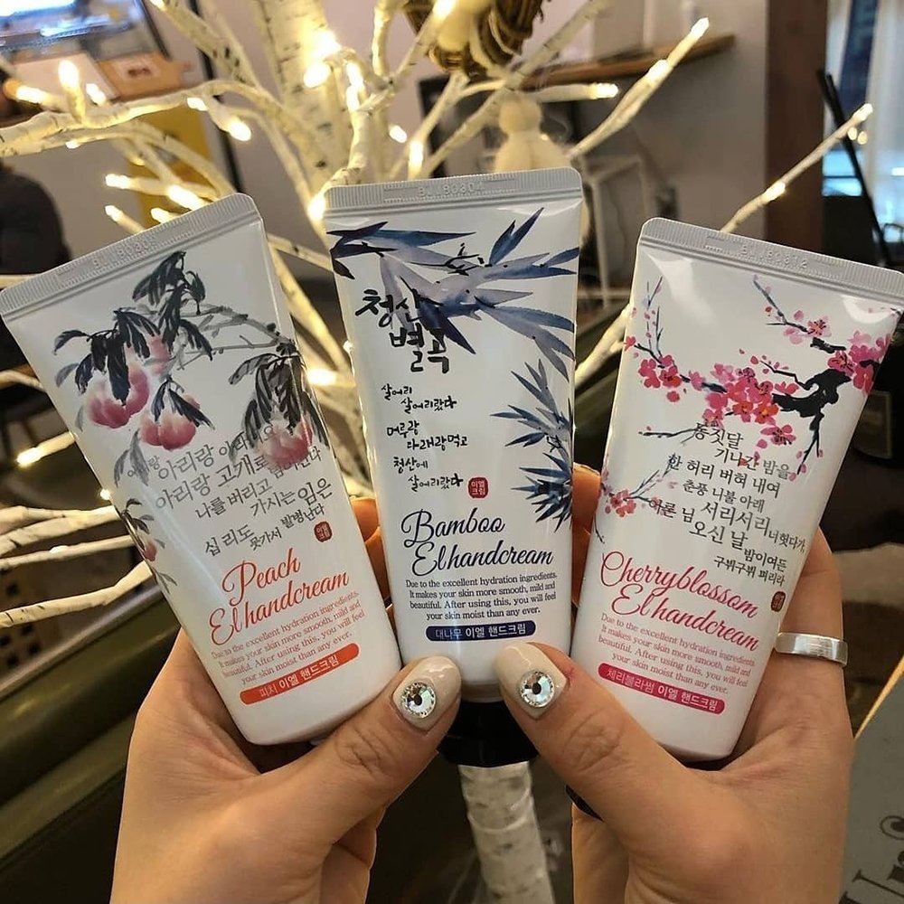 Best Selling Hands & Feet Care Products EL HANDCREAM - PEACH Nourish Your Hands and Nails Portable Cosmetics