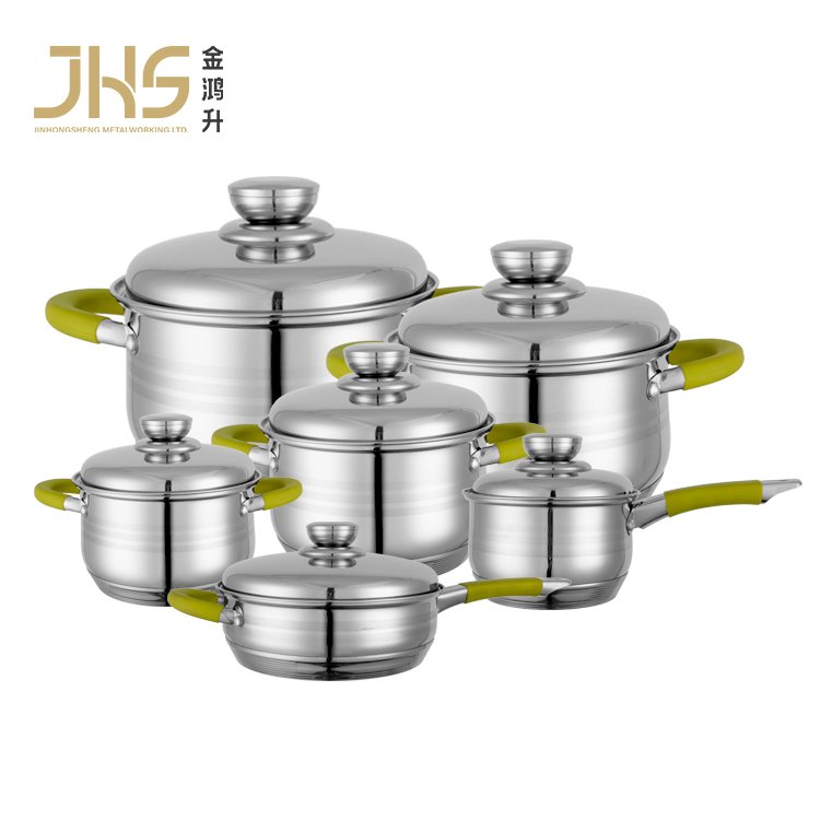 Juego de utensilios de cocina para el hogar de silicona con mango azul de acero inoxidable quirurgico de 12 piezas