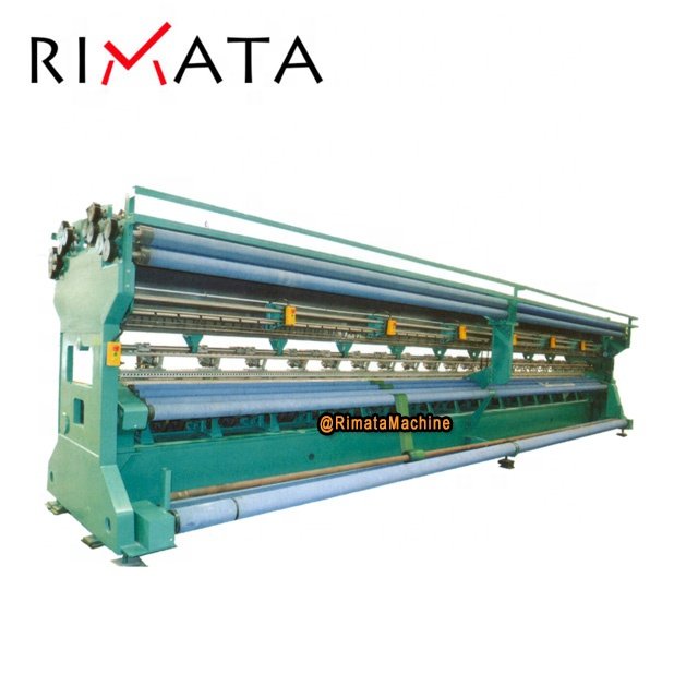 Double needle bed warp knitting machine for blanket mattress sandwich fabric Raschel machine