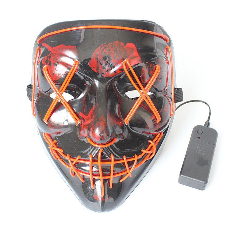 Amazon Hot Selling Guangdong Neon Party Mask LED Rave Mask Halloween