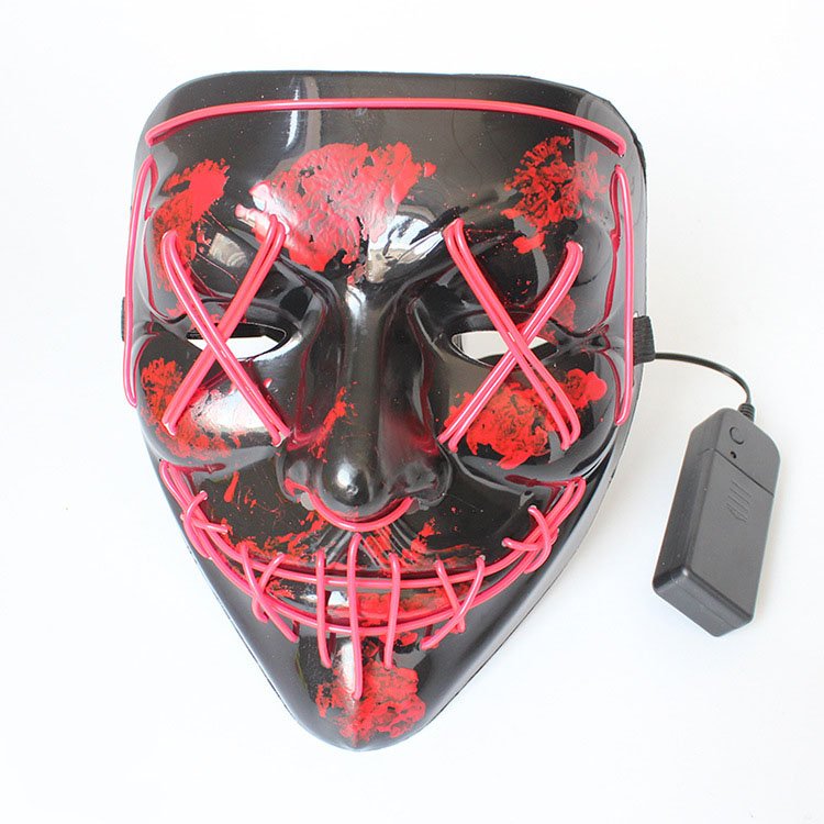 Amazon Hot Selling Guangdong Neon Party Mask LED Rave Mask Halloween