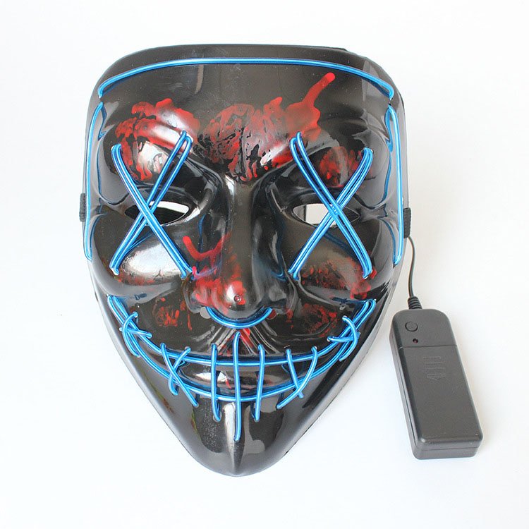Amazon Hot Selling Guangdong Neon Party Mask LED Rave Mask Halloween