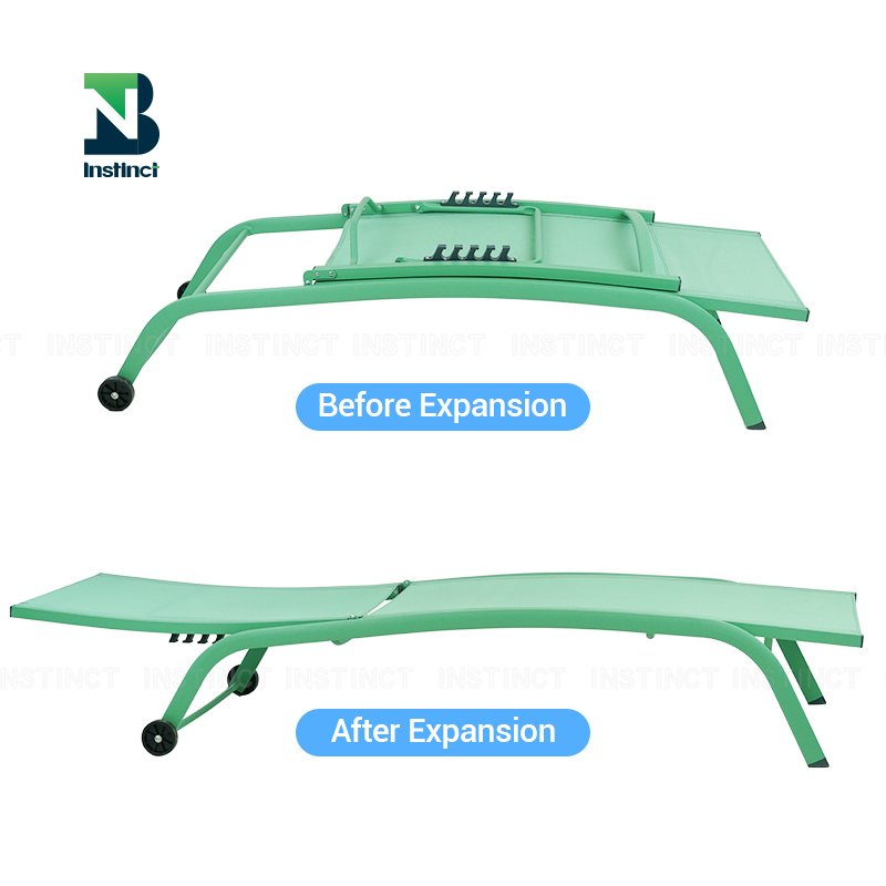 INSTNCT Resort hotel furniture aluminum modern sunbed pool chair sun lounger patio