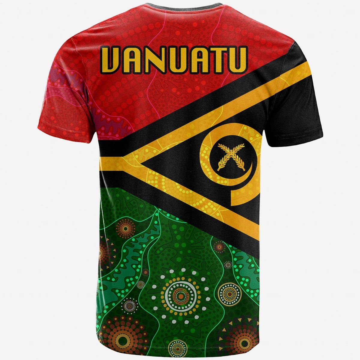 Drop Shipping Products 2023 Personalized Vanuatu T Shirt Aboriginal Dot Art Australia Print Men Top High Quality Short Sleeves