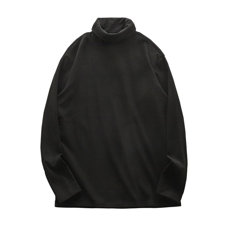 Plus velvet thick high-neck double-sided brushed bottoming shirt long-sleeved T-shirt German velvet autumn and winter warm top