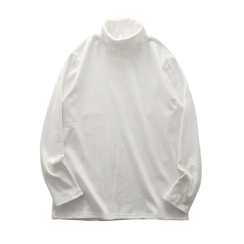 Plus velvet thick high-neck double-sided brushed bottoming shirt long-sleeved T-shirt German velvet autumn and winter warm top