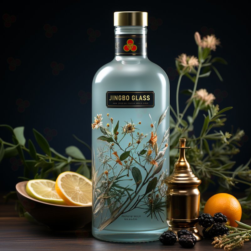 Jingbo Fabricante Nuevo Design 500ml 700ml 750ml Botella De Vidrio Para El Vodka Tequila Whisky