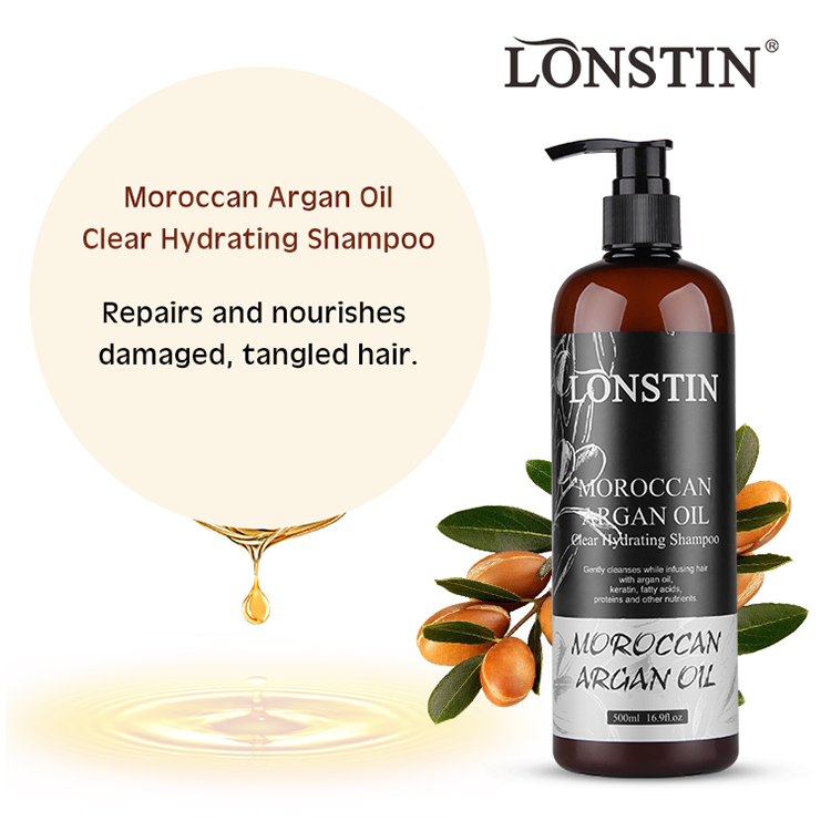 Lonstin Private Label Organic Vegan Hair Care Product Moroccan Argan Oil Shampoo