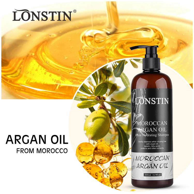 Lonstin Private Label Organic Vegan Hair Care Product Moroccan Argan Oil Shampoo