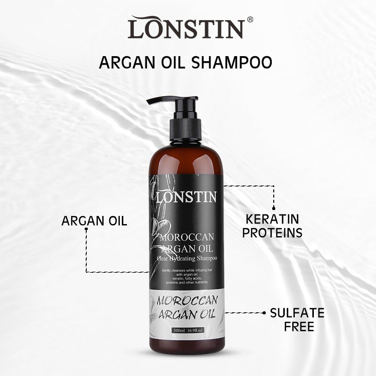 Lonstin Private Label Organic Vegan Hair Care Product Moroccan Argan Oil Shampoo