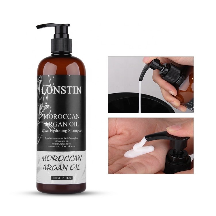 Lonstin Private Label Organic Vegan Hair Care Product Moroccan Argan Oil Shampoo