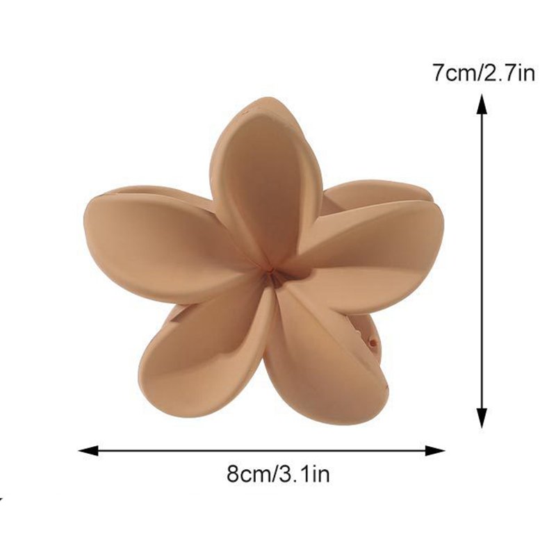 Elegant Korean Non-slip Hawaii Flower Hair Clips Accessories Girls Custom Brand Floral Shark Claws Accesorios Para El Cabello