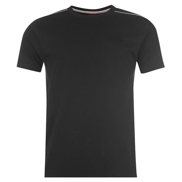 Short Sleeved, red, Crew Neck Men's T Shirt with a Subtle, Textured Pattern Wholesale Production Striped T Shirt Hot Sale