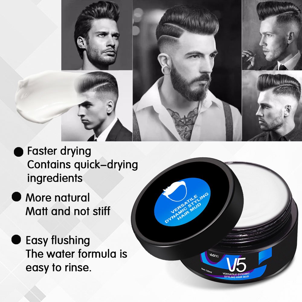 Professional Manufacturer Hair Styling Products Private Label OEM Matte Hair Mud Pomade Mousse Gel Water Elastin for Men