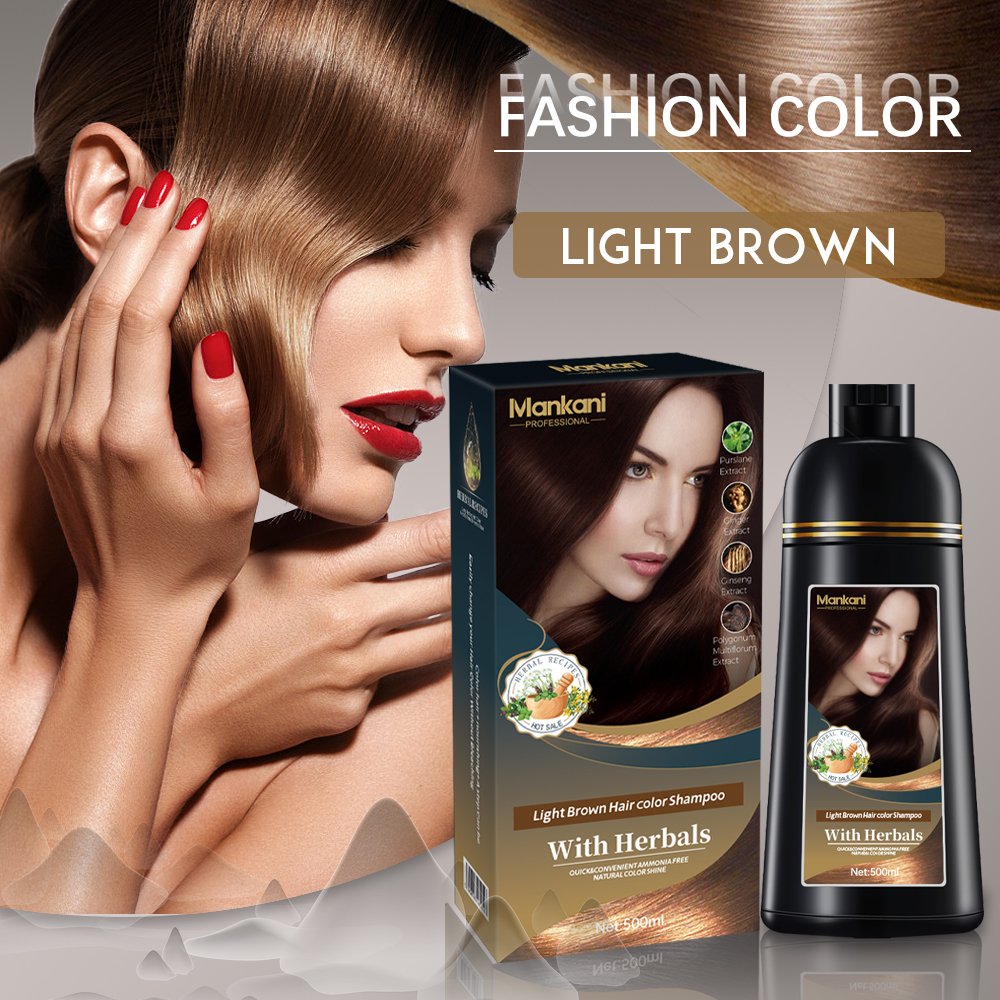 OEM Premium Hair Color Shampoo Ammonia Free Cover Gray Natural Black Hair Dye Shampoo tintes para el cabello