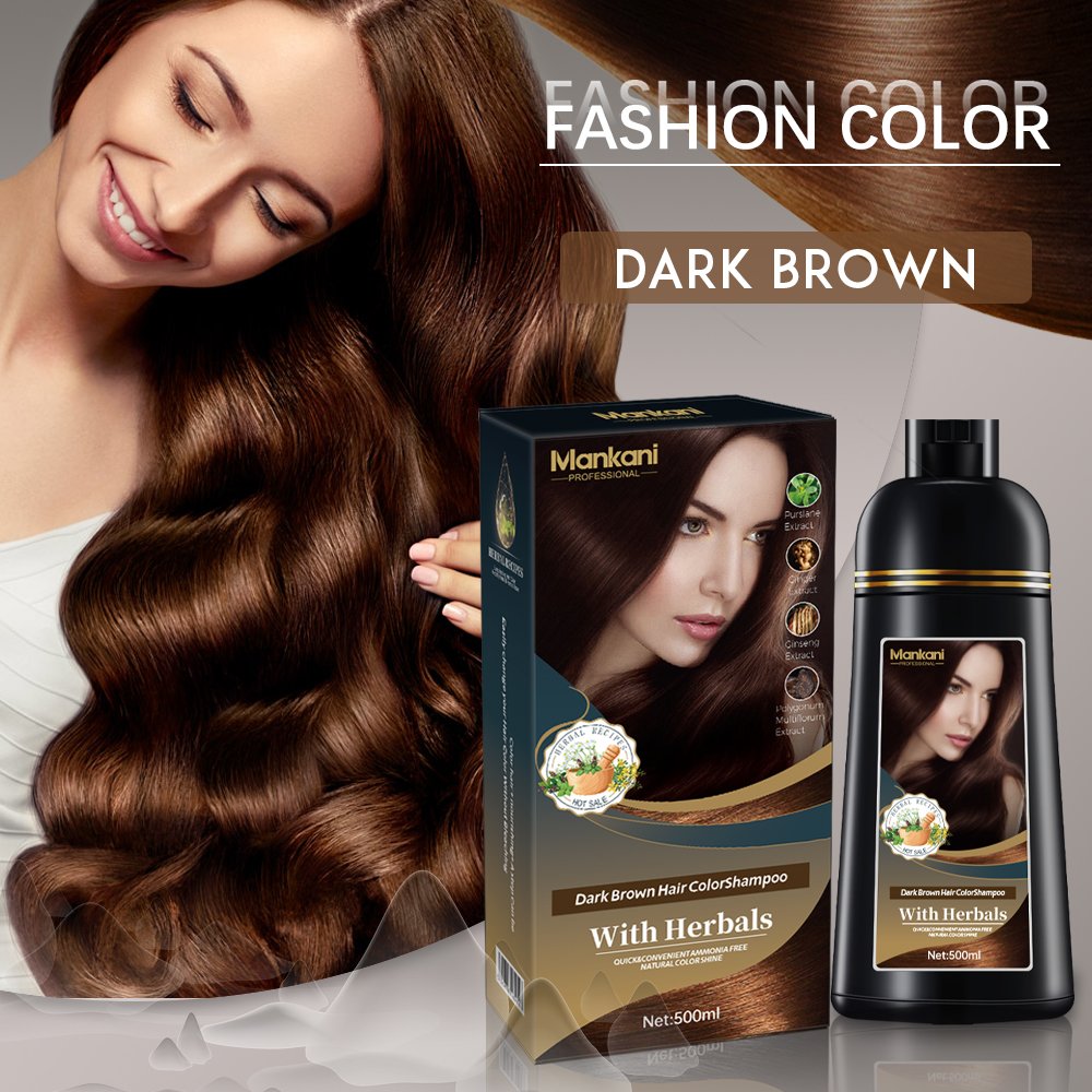 OEM Premium Hair Color Shampoo Ammonia Free Cover Gray Natural Black Hair Dye Shampoo tintes para el cabello