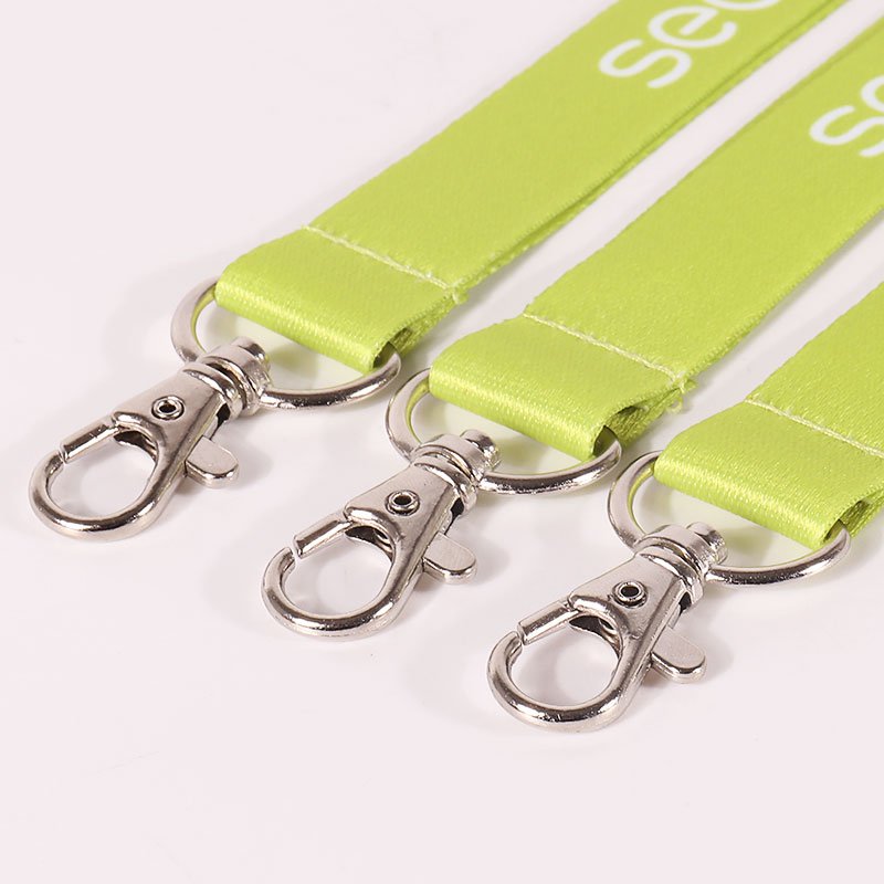 Special designer luxury blank printing single green custom neck lanyard