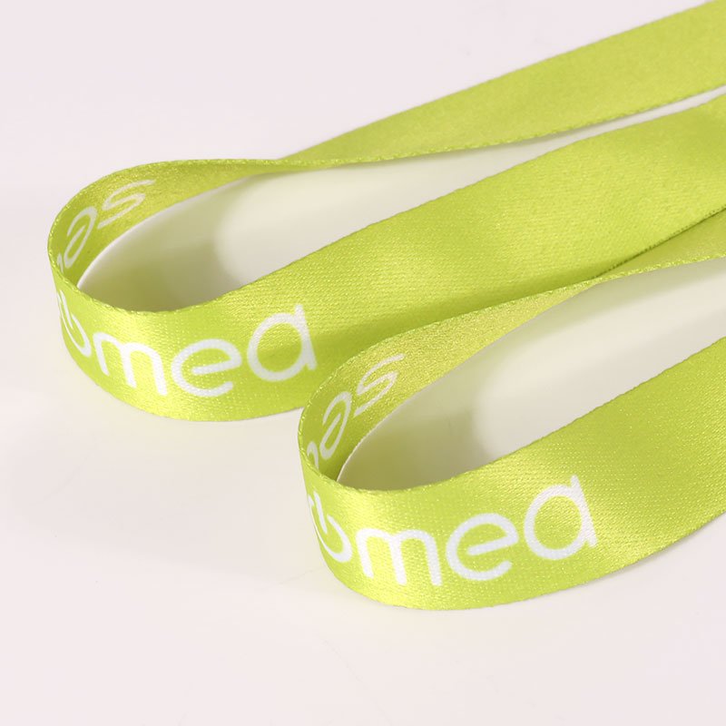 Special designer luxury blank printing single green custom neck lanyard