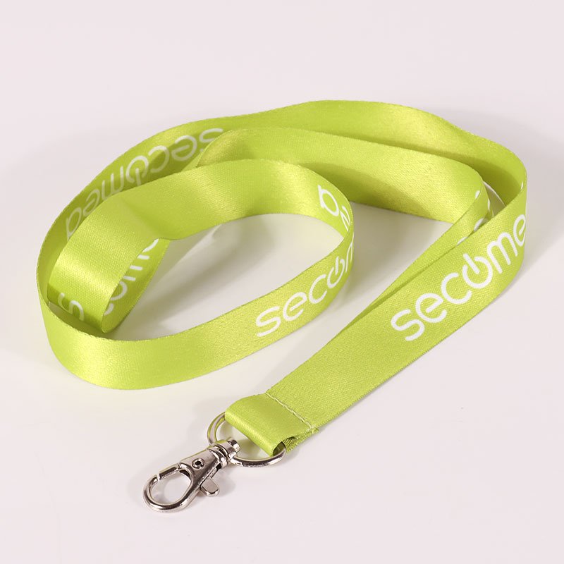 Special designer luxury blank printing single green custom neck lanyard