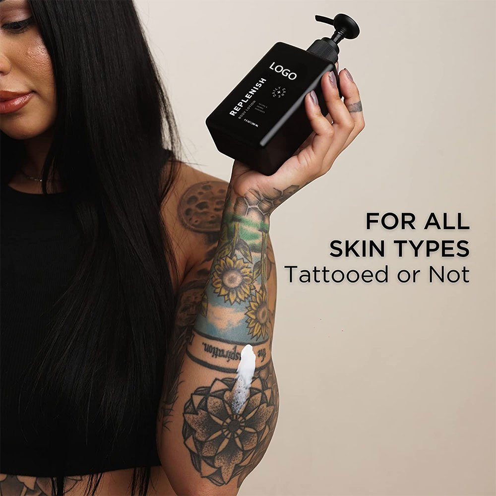 Tattoo Aftercare Shea Butter Moisturizer Body Lotion Customization Natural for Daily Unisex Adults Cleaning OEM/ODM Use White