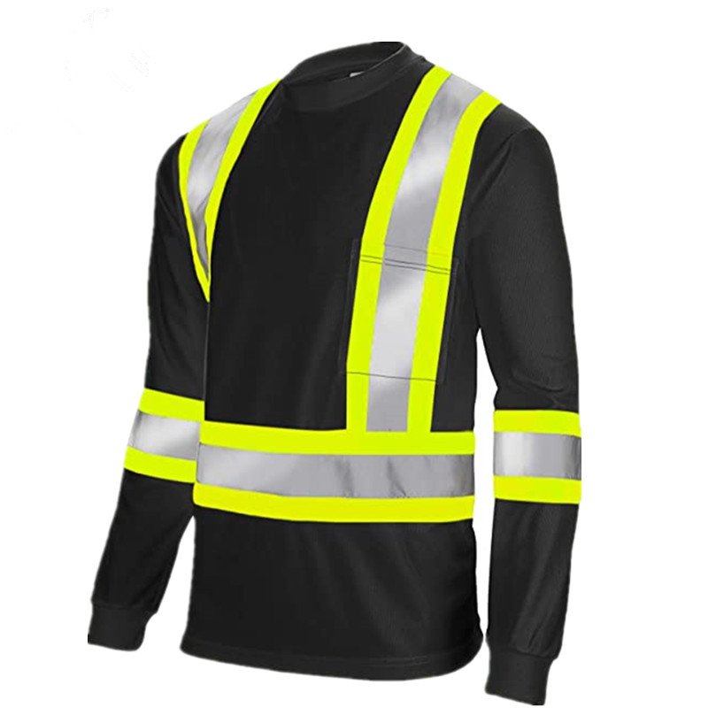 Long sleeve reflective safety t shirt bulks