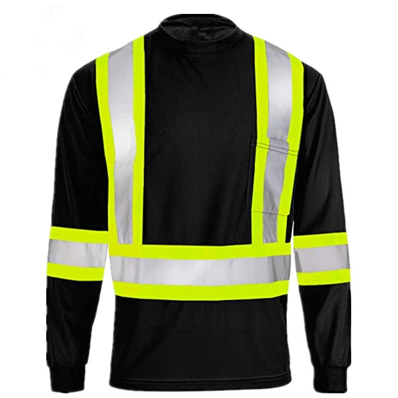 Long sleeve reflective safety t shirt bulks