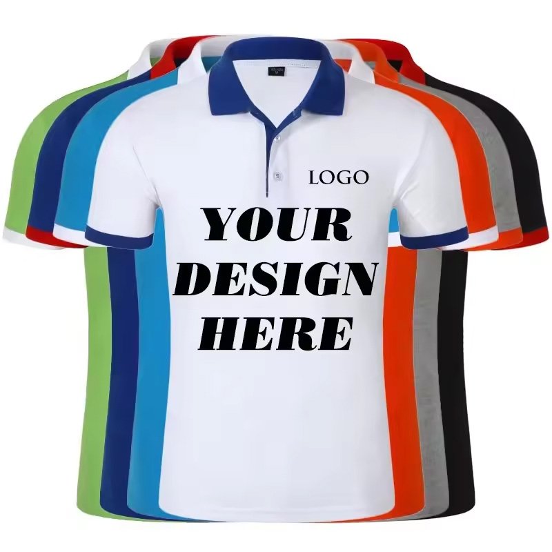 New Product Customization Style High Quality Knitted Polo T shirts Casual Men's T shirts For Decoration