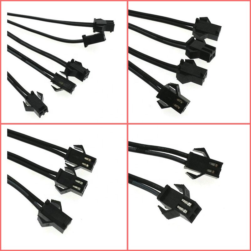 Universal 2 pin male/female splitter SM connectors mulit connectors for EL wire EL panel tape