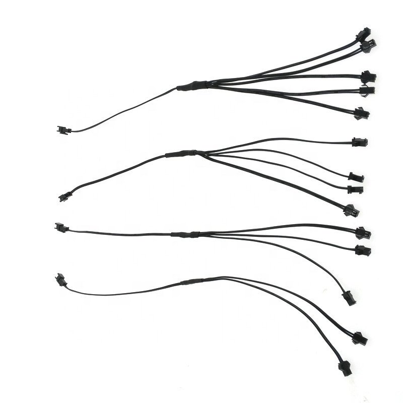 Universal 2 pin male/female splitter SM connectors mulit connectors for EL wire EL panel tape