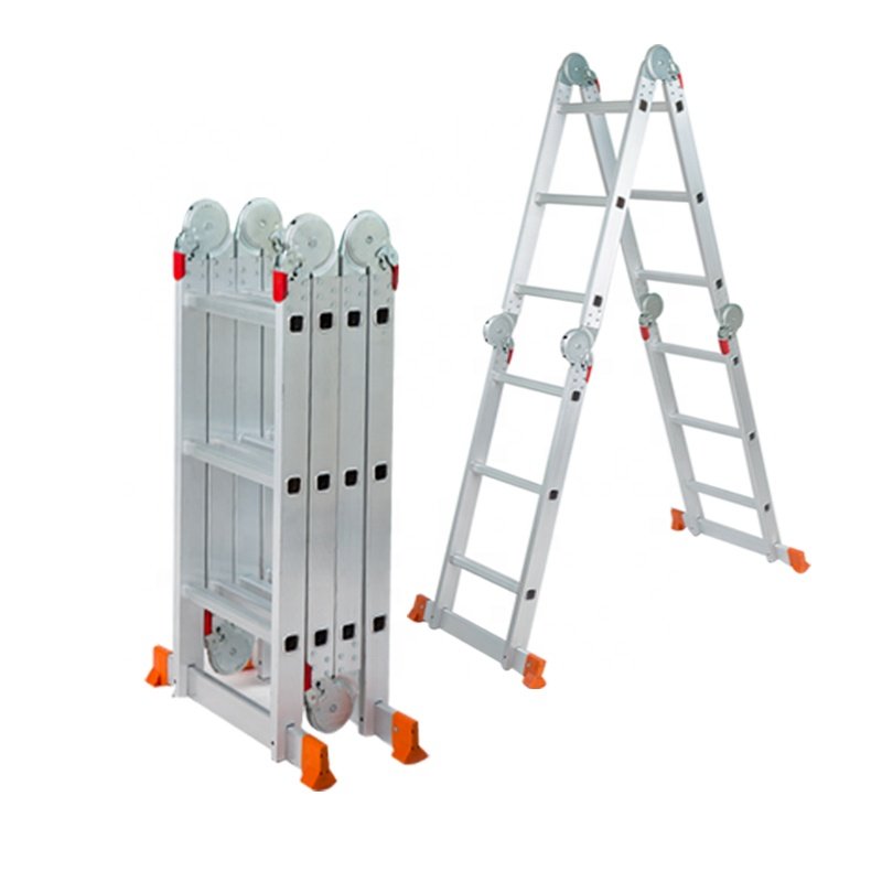 Escalera De Paso Interior Plegable De Aluminio Para El Hogar Para La Casa / Fijacion Del Hogar / Escalera De Uso Domestica